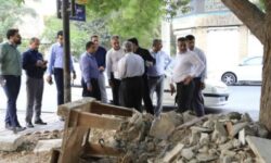 بازدید سرپرست معاونت عمرانی استانداری هرمزگان و هیئت همراه از خدمات شهری بندرعباس