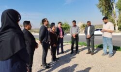 بازدید دانشجویان و اعضای سازمان بسیج مهندسین از شهر فین هرمزگان