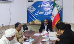 فرماندار خمیر در اولین بازدید میدانی از ۹ روستای بخش کهورستان