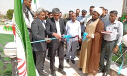 افتتاح بلوار امام خامنهای و میدان دفاع مقدس سرگز احمدی