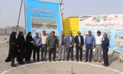 مراسم کلنگزنی بازارچه کسبوکارهای خرد خانگی در میناب برگزار شد