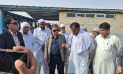 بازدید مقامات استانی از اسکله گوگسر لیردف برای تسریع در راهاندازی گمرک