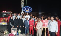 نامگذاری چهارراه آتش‌نشان در میناب، ارج‌نهادن به جان‌برکفان عرصه ایمنی / میدان آتش‌نشان در قلب میناب جان گرفت