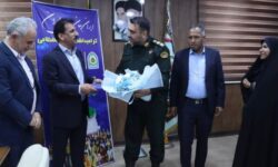 تقدیر شهردار و شورای اسلامی شهر قشم از فرمانده انتظامی به مناسبت هفته فراجا