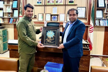 تقدیر شهردار زهوکی از فرمانده انتظامی شهرستان میناب