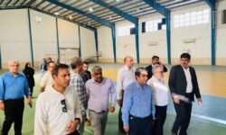 بازدید رئیس امور آمایش سرزمین و توسعه منطقهای سازمان مدیریت و برنامهریزی کشور، معاون هماهنگی امور عمرانی استانداری هرمزگان و گروه اقتصادی اطلس از ابوموسی