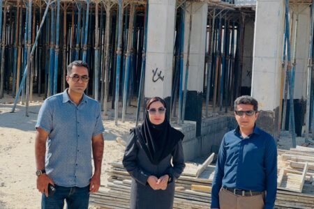 بازدید شهردار جناح از روند احداث مدرسه ۱۲ کلاسه در این شهر