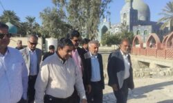 بازدید معاون هماهنگی امور عمرانی استانداری هرمزگان از مناطق زیارت سید سلطان محمد (ع)