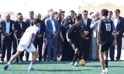 بهره‌برداری از ۲ زمین چمن مصنوعی فوتبال ابوموسی