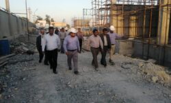 بازدید معاون عمرانی استانداری هرمزگان از پروژه بزرگ آبشیرینکن بندر چارک