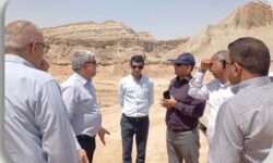 بازدید شهردار پارسیان و مسئولان استانی از سایت پسماند شهرستان