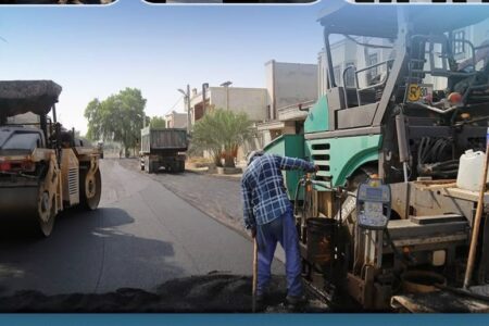 نهضت آسفالت با اقتدار ادامه دارد؛ شهرداری پارسیان،از دل خدمت،امید می آفریند
