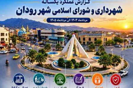 گزارش عملکرد یکساله شهرداری و شورای اسلامی شهر رودان