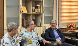 دیدار فرمانده جدید دریابانی بندرپل با فرماندار شهرستان خمیر