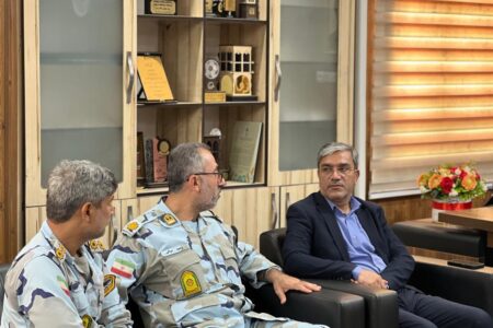 دیدار فرمانده جدید دریابانی بندرپل با فرماندار شهرستان خمیر