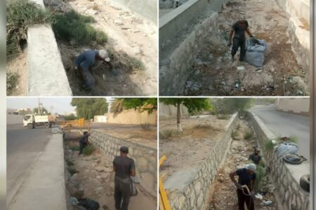 پاکسازی خورها و مسیل‌های رمکان در آستانه فصل بارندگی