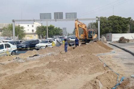 جابجایی خطوط آبرسانی در محدوده پل خلیج فارس بندرعباس با اعتبار ۱۶۰ میلیارد ریال