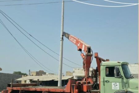آغاز فاز نخست اصلاح و جایگزینی تیرهای برق فرسوده در بندرکرگان